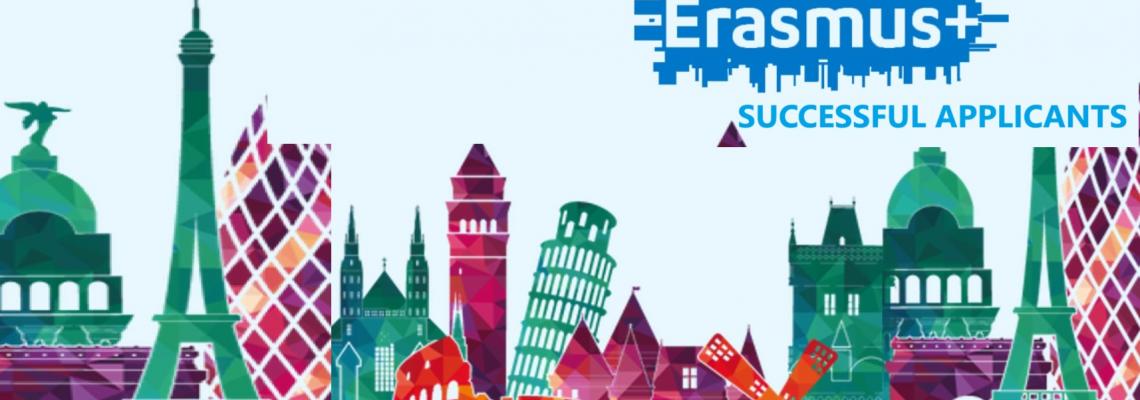 ERUSMUS + MOBILITY SUCCESSFUL APPLICANTS