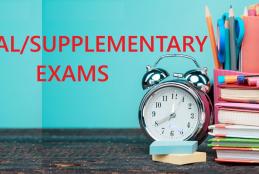 APPLICATION FOR REGISTRATION OF SPECIAL/SUPPLEMENTARY EXAMINATIONS-2025/2026 ACADEMIC YEAR